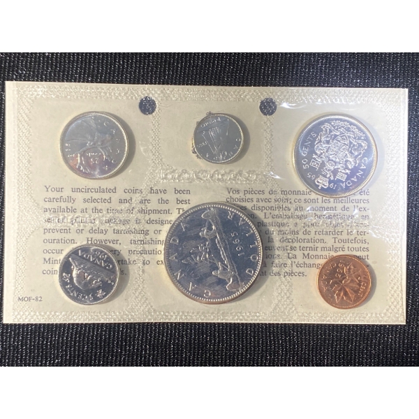 1965 Canadian Silver Uncirculated Coin Set