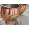 Image 2 : Pair of Birks Copper Beer Mugs 3.5" Top, 4.5 T