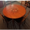 Image 12 : Stunning Mid Century 10 Piece Teak Dining Set - 3 Extenders 6 Chairs 