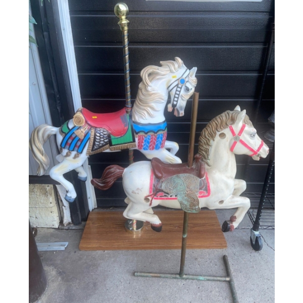 Pair of Vintage Unicorns For Child's Play - Largest is  54T 