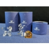 Image 1 : Swarovski Crystal Simba and Timone with Lion King Nameplate, 2H 2.25H