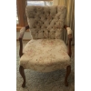 Image 1 : Vintage Floral Print Accent Chair 22x22x25