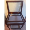 Image 6 : Vintage Bombay Company Queen Anne Curio Display Cabinet w/ Lift Top 22x17x23