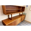 Image 1 : Vintage teak, buffet, & Hutch in amazing well kept condition with lots of close able storage. This b