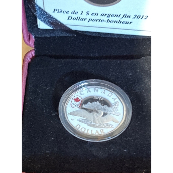 2012 $1 Lucky Loonie - Pure Silver Dollar