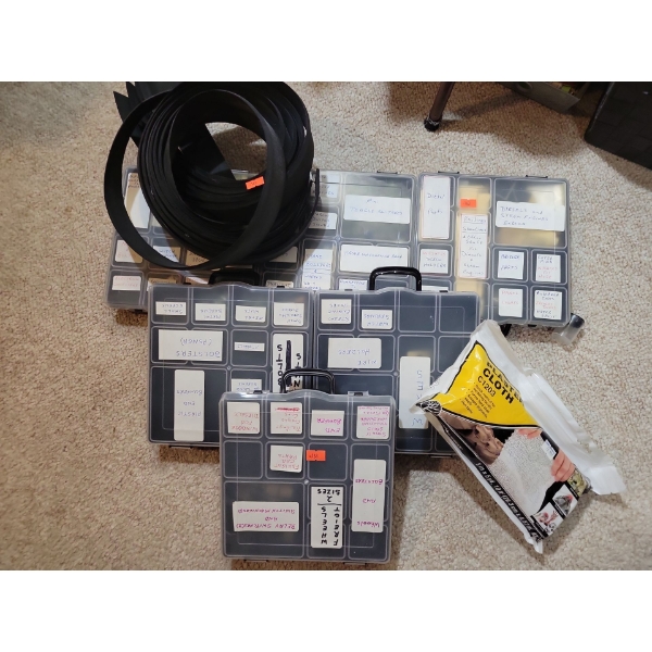 Assorted Train Parts Components Tools Loading Dock