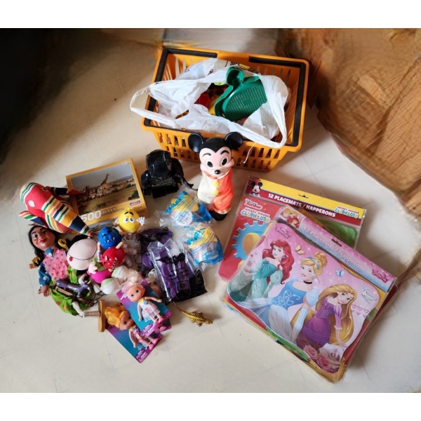 Toys Including: Marionette, McDonalds Toys, Placemats and More!