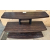 Image 1 : Wood Veneer 3 level TV Stand 48Wx19Dx27H
