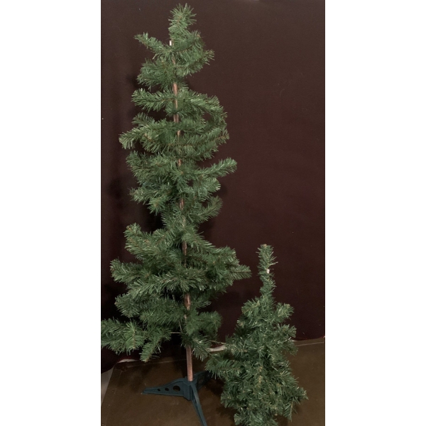 2 Smaller Artificial Holiday Trees 