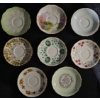 Image 2 : Bone China Teacups and Saucers, Floral Designs, 9 Sets