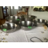 Image 1 : Large Stainless Mixing Bowls, 20", 16", 13", 13", 11.