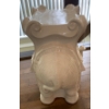 Image 2 : Ceramic Elephant Plant Stand 21T Decor Pearl White