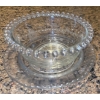 Image 3 : 'Candlewick' Pattern Vintage Serving Set ft/ Signature Glass Bead Rims 
