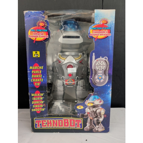 Odyssey Technobot Infared Remote Control Toy Robot - Sings Jigs & Shoots Discs