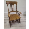 Image 1 : Vintage wooden rocking chair - 20W, 37T, 17D