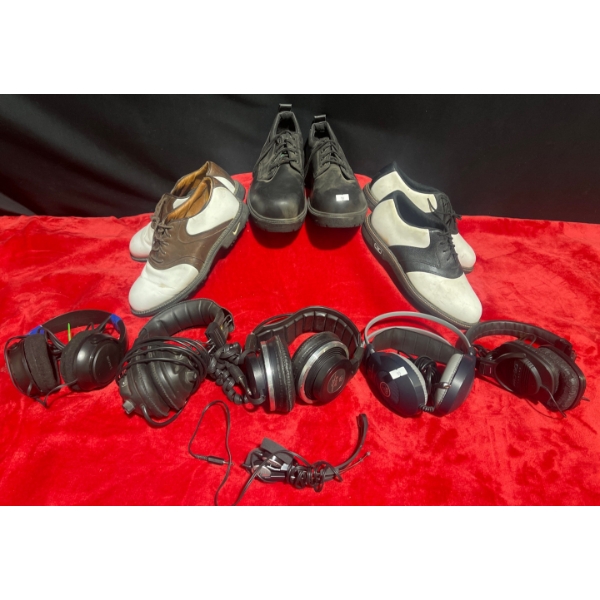 Men's Three Pairs Of Golf Shoes & More