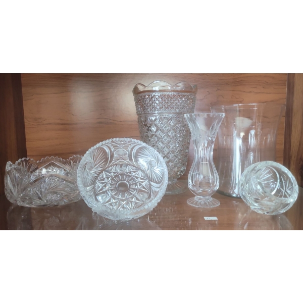 Collection of Crystal (Vases, Candy Dishes, & More) 