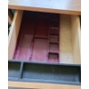 Image 3 : Desk w/ 2 Drawers and Keyboard Shelf 60 W, 30 D, 29 T and Chair 17 W, 20 D, 33 T 