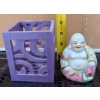 Image 1 : 1999 IKEA Ribba Shadowbox Art with Ceramic Buddha Figure and Wooden Box