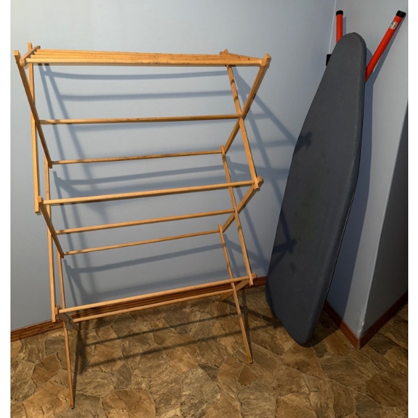 Ironing Board & Hang-Dry Rack-Collapsible & Portable 