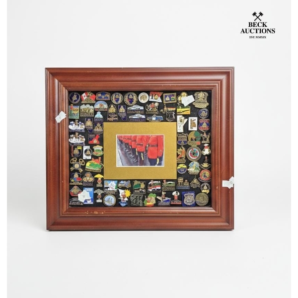 A Full Career's Worth Of RCMP Pins Displayed In Beautiful Case