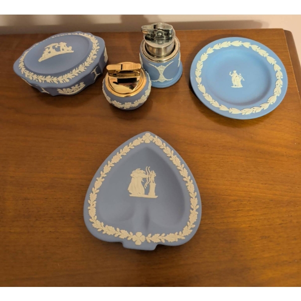 Wedgwood Blue Jasperware Smoker Collection