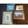 Image 1 : Framed Art Lot Featuring Prints and Watercol