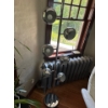 Image 2 : very Cool Art Deco/Reto Silver Standing lamp with 6 Lights that All can be Turned Off & On Individua