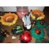 Image 5 : Home Decorative Items Incl. Candles, Stone Turtle Family (Baby head broken off) & More! 