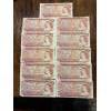 Image 1 : 1974 Collection 11 2$ Bills Circulated Condition Selection of Signatures & Serial #'s