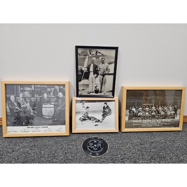 Framed Sports Memorabilia Featuring Hockey-related Moments