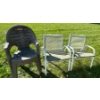 Image 1 : Set of Plastic and Metal Chairs 