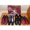 Image 1 : Genuine Leather Hand Bag w/ Footware Collection Ladies Size 7.5-8