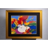 Image 1 : Peter Max Original Acrylic on lithograph signed in the upper right Flower blossom lady