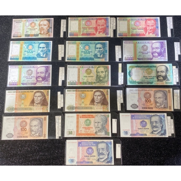 Collection of Peruvian Paper Money