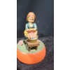 Image 5 : Anri Carved Wooden Music Boxes: Clown w/ Balloon 3.5" Base, 5 T, w/ Fence 4.5" Base, 4.5 T 