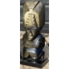 Image 4 : Hand Carved Black Obsidian Aztec Statues- Mexican Made