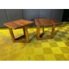 Image 1 : Modern Teak Folding End tables X 2
