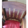 Wooden Rocking Chair w Vinyl Seat 28 1/2 w, 30 d, 37 h