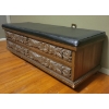 Image 2 : Lane Altavista Carved Cedar Chest w/ Upholstered Top Pad on Casters 45L 