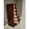 Image 3 : Lux MALCOM Mahogany Tall Boy Dresser 25x17x54