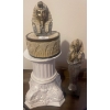 Image 1 : Egyptian Trinket Box & Pillar W/ Small Statue 5"tall