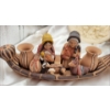 Image 5 : Collectable Religious Decor Italia 9T Noah's Arc & Clay Nativity Set