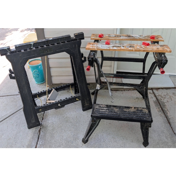 Stanley Folding Sawhorse and Workmate Workbench