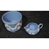 Image 4 : 1953 Wedgwood Pale Blue Jasperware Set 