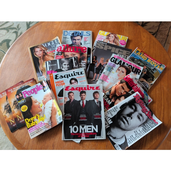 Rolling Stone Esquire Vogue People Glamour Details Allure & more