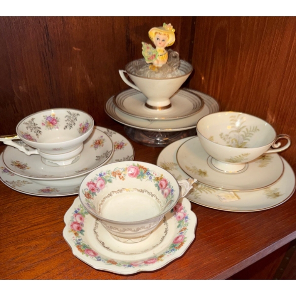 Foreign Mismatched Tea Cup Collection - Bavaria R&S & More 