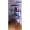 Image 2 : Black Wrought Iron and Glass Four-Tier Bakers Rack
