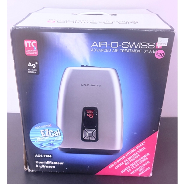 Air-O-Swiss Ultrasonic Humidifier Model AOS 7144 with Digital Display
