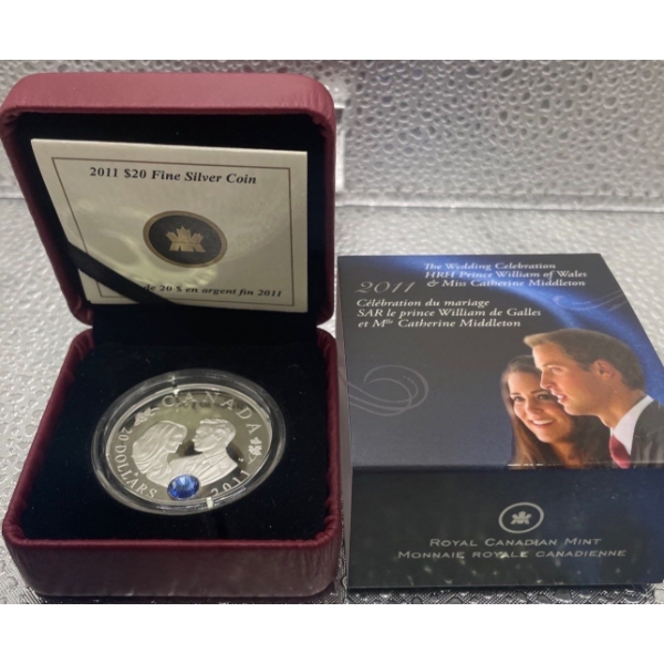 2011 $20 Fine Silver Coin "The Wedding Celebration"